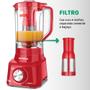 Imagem de Liquidificador L-900 FR 2,7L 900W com 5 niveis de Velocidade Mondial