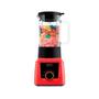 Imagem de Liquidificador mallory taurus glass 1300w copo de vidro 2,3l vermelho - 220v