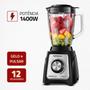 Imagem de Liquidificador Mondial Copo Vidro Preto 1400w L-1400  127v