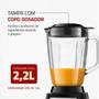 Imagem de Liquidificador Mondial Copo Vidro Preto 1400w L-1400  127v