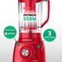 Imagem de Liquidificador Mondial L-99 com Filtro, Copo Cristal, 3 Velocidades + Pulsar, 550W, Vermelho