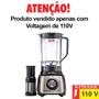 Imagem de Liquidificador Mondial Turbo 1200w 3L Inox L-1200 Preto 110V