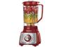 Imagem de Liquidificador Mondial Turbo Inox L-1100 RI 127 Volts - Vermelho com Filtro 12 Velocidades 1100W