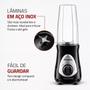 Imagem de Liquidificador Portátil Mondial Personal Blender Dg01 750 Ml Cor Preto/Prata 127V