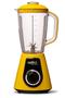 Imagem de Liquidificador Super Blender Cellini Amarelo e Preto 4 Velocidades Faca de 7 Lâminas 1000W 220v