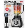 Imagem de Liquidificador Turbo Inox 1200W, Preto, Mondial, L-1200 BI.