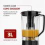 Imagem de Liquidificador Turbo Mondial Black Inox L-1000 BI 127V