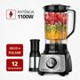 Imagem de Liquidificador Turbo Mondial Preto/Inox 1100W L-1100 BI