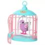 Imagem de Little Live Pets Pássarinho na Gaiola Polly Pearl - Repete Fala  C/ Luzes e 20 Sons - Fun