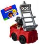 Imagem de Little People Mini Boneco + Caminhão de Bombeiro - Fisher Price Mattel GGT34