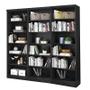 Imagem de Livreiro Multiuso Preto Fosco Kit com 3 - FdECOR