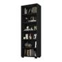 Imagem de Livreiro Office Allan 02 Portas Grandes L01 Preto TX - ADJ DECOR