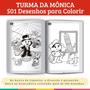 Imagem de Livro 501 Desenhos Para Colorir Turma Da Mônica Culturama