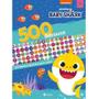 Imagem de Livro Atividades e Desenhos para Colorir com 500 Adesivos Baby Shark Culturama