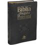 Imagem de Livro - Bíblia do Pregador Pentecostal com índice digital - Capa couro sintético Preta nobre
