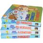 Imagem de Livro Cartonado de Abas Para Bebês 0:3 Anos Coleção Vamos Aprender em 4 Volumes  - Pé da Letra