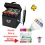 Imagem de Livro De Colorir Bob Good Para Desenhar + Kit Conjunto 100 Canetinhas Hidrográfica