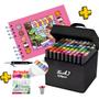 Imagem de Livro De Colorir Bob Good Para Desenhar + Kit Conjunto 100 Canetinhas Hidrográfica