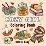 Imagem de Livro de Colorir Cozy Girl: Designs Inspirados em Hygge - Fácil e Descolado