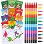 Imagem de Livro de Colorir Funrous Christmas com 24 Lápis de Cor para Crianças