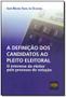 Imagem de Livro - Definicao Dos Can. Ao Pl. Eleitoral, A - 01Ed/18 - DEL REY LIVRARIA E EDITORA