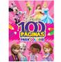 Imagem de Livro Infantil 100 Paginas Para Colorir Meninas Disney / un / Bicho Esp.