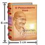 Imagem de Livro Mahatma Gandhi O Pensamento Vivo: Biografia Pensamentos e Reflexões Ilustrado C/ Dura MiniBook - Os Menores Livros Do Mundo 