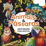 Imagem de Livro Para Colorir - Animais e Pássaros Arteterapia Adultos  Tamanho 30x30cm Folhas Brancas