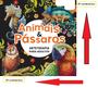 Imagem de Livro Para Colorir - Animais e Pássaros Arteterapia Adultos  Tamanho 30x30cm Folhas Brancas