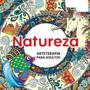 Imagem de Livro Para Colorir - Natureza Arteterapia Adultos  Tamanho 30x30cm Folhas Brancas