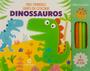 Imagem de Livro - Pop meu primeiro livro de colorir com lápis - Dinossauros