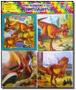 Imagem de Livro quebrando a cuca - dinossauros - 2 - contem 1 livro para colorir+3 quebra-cabeças - BOM BOM BOOKS