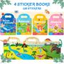 Imagem de Livros de Adesivos Play N Teach - Pacote com 4 Livros e 126 Adesivos Fofos para Crianças