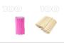 Imagem de lixa média rosa com 100 unidades + 100 palitos descartáveis