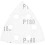 Imagem de Lixa Triangular Com Costado Pluma G 180 Para Madeira 5 Peças Vonder