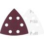 Imagem de Lixa Triangular Com Costado Pluma G 180 Para Madeira 5 Peças Vonder