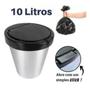 Imagem de Lixeira 10 Litros com Click Redonda - Arqplast
