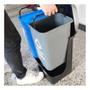 Imagem de Lixeira 16 l dupla seletiva com pedal conjunto de coleta kit cesto de lixo ecologica