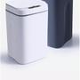 Imagem de Lixeira 16 litros com sensor touch automática cozinha banheiro inteligente recarregavel