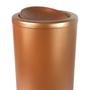 Imagem de Lixeira 16 Litros Inox Rose Gold Fosco Com Tampa Basculante Cesto De Lixo Cozinha Escritório - 20016/B CP