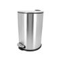 Imagem de Lixeira 20 Litros Aço Inox Com Pedal Cesto Removível Mimo