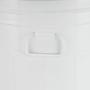 Imagem de Lixeira 30 litros branca lata de lixo americana branca