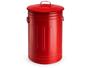 Imagem de Lixeira 30 Litros Vermelha Lata De Lixo Americana Vermelha