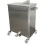 Imagem de Lixeira 75L Aço Inox com Rodízios Imeca - Cód 7494