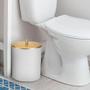 Imagem de Lixeira Arthi 5 Litros Com Tampa Dourado Fosco Design Minimalista Moderno Ambientes Internos