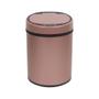 Imagem de Lixeira automática 8 litros rose gold elegância e praticidade para cozinha banheiro e escritório