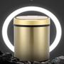 Imagem de Lixeira automatica ouro grande 12 litros sensor inteligente cozinha banheiro inox cesto lixo