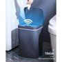 Imagem de Lixeira automatica recarregavel cozinha banheiro 16 litros com sensor inteligente 