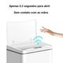 Imagem de Lixeira Automática Redonda 50 Litros com Sensor