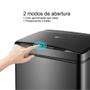Imagem de Lixeira Automática Retangular 50 Litros com Sensor Branca
